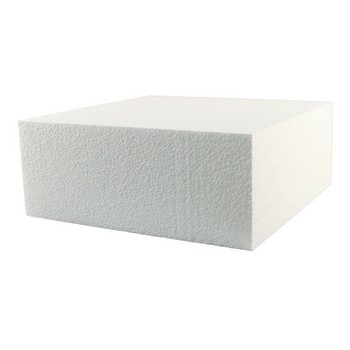 8" x 4" Square Styrofoam Cake Dummy