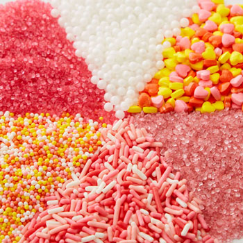 Sugars, Sprinkles, Edible Glitters, and Dragees