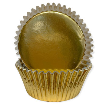 Metallic Gold Foil Standard Baking Cups