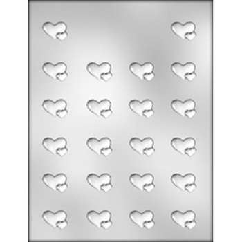 Small Double Hearts Chocolate Candy Mold