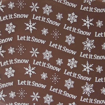 Winter Chocolate Transfer Sheets