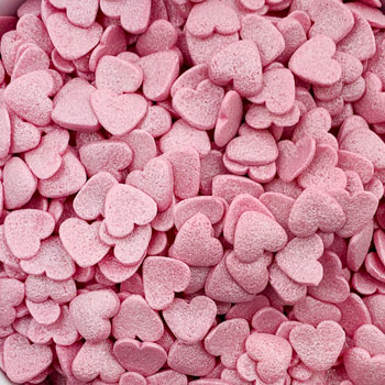 Pink Heart Pearl Confetti