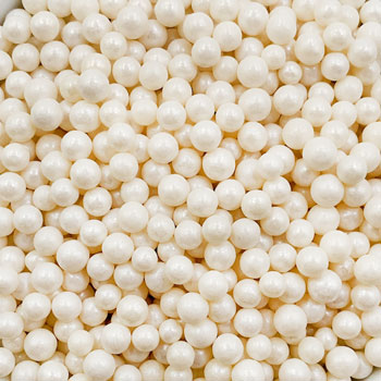 Edible Sugar Pearls, Dragees, & Candy Beads