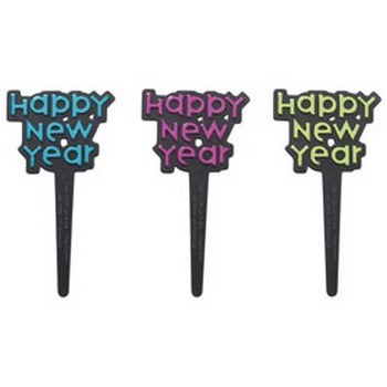 New Year's Cake and Cupcake Toppers and Decorations