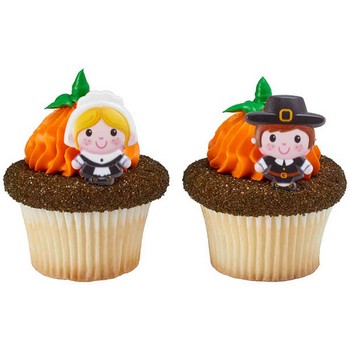 Thanksgiving, Fall Cake and Cupcake Toppers