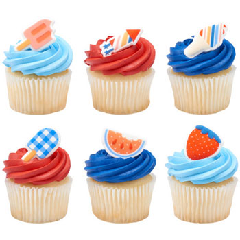 Fourth of July Icing Decorations