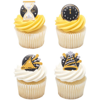 New Year's Cake and Cupcake Toppers and Decorations