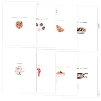Recipe Cards, Books, Boxes, and Holders