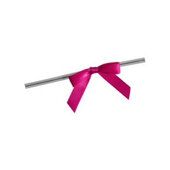 Hot Pink Twist Tie Bows