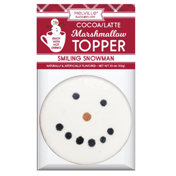 Smiling Snowman Marshmallow Topper