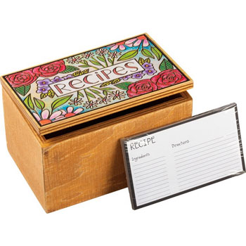 Recipe Cards, Books, Boxes, and Holders