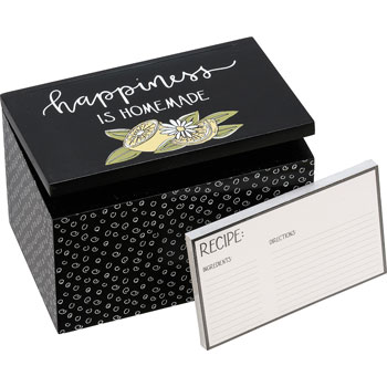 Recipe Cards, Books, Boxes, and Holders