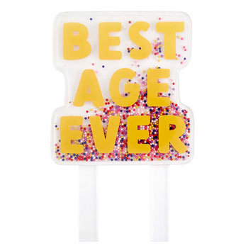 Best Age Ever Cake Topper