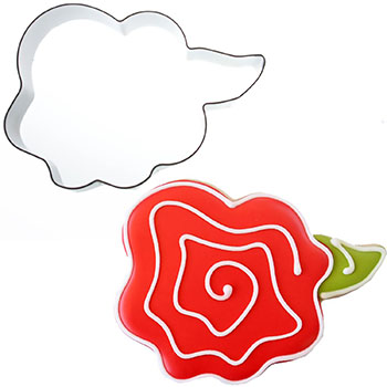 Whimsical Rose Cookie Cutter by Sweet Sugarbelle