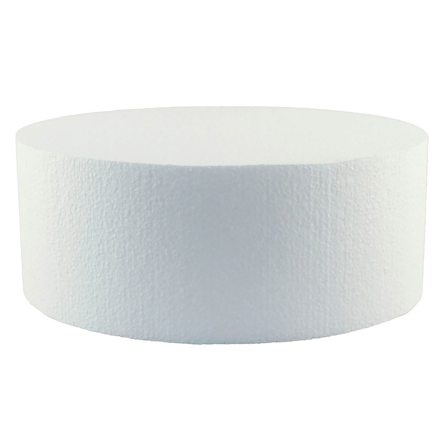 Round Styrofoam Cake Dummies | Height: 4"