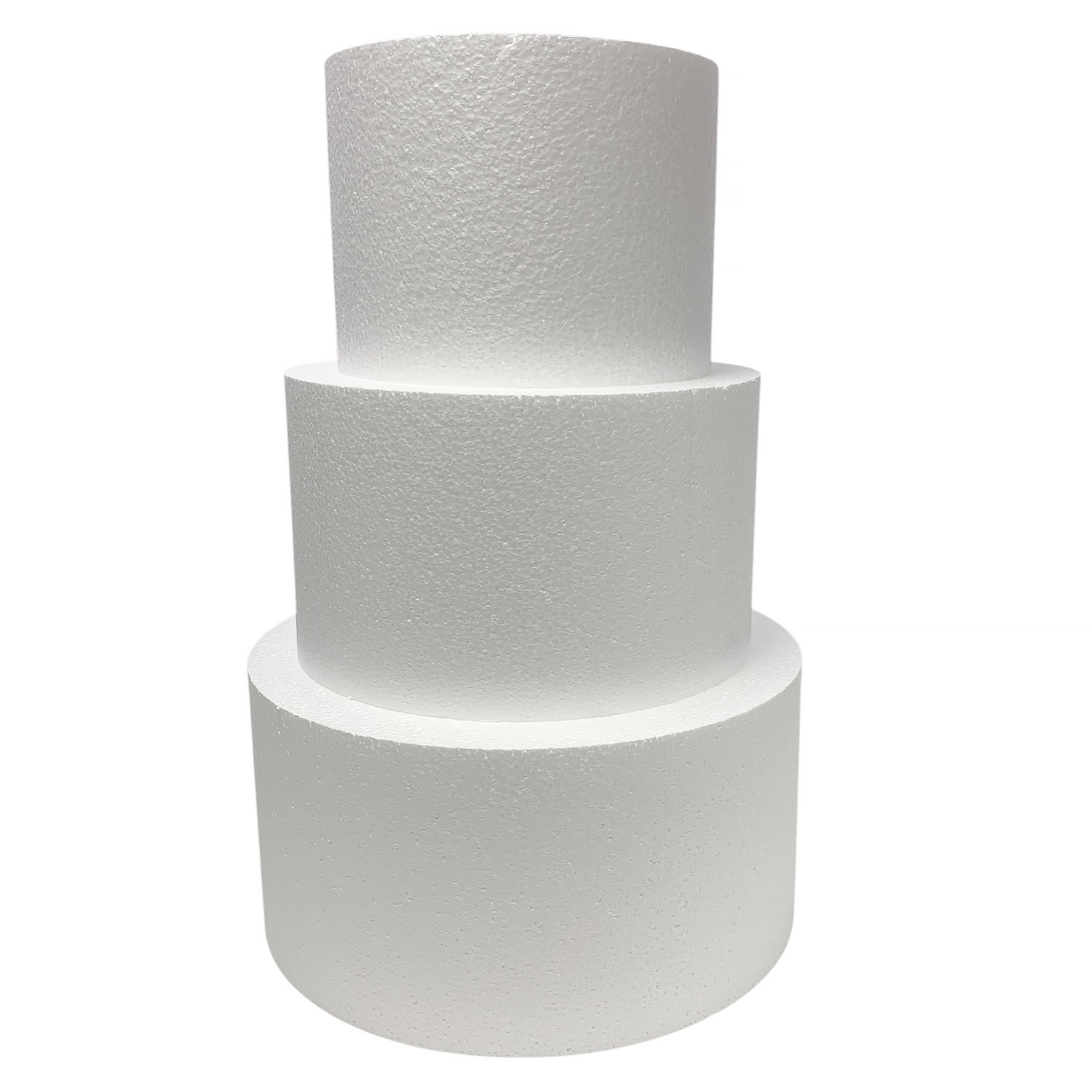 Round Styrofoam Cake Dummies | Height: 6"