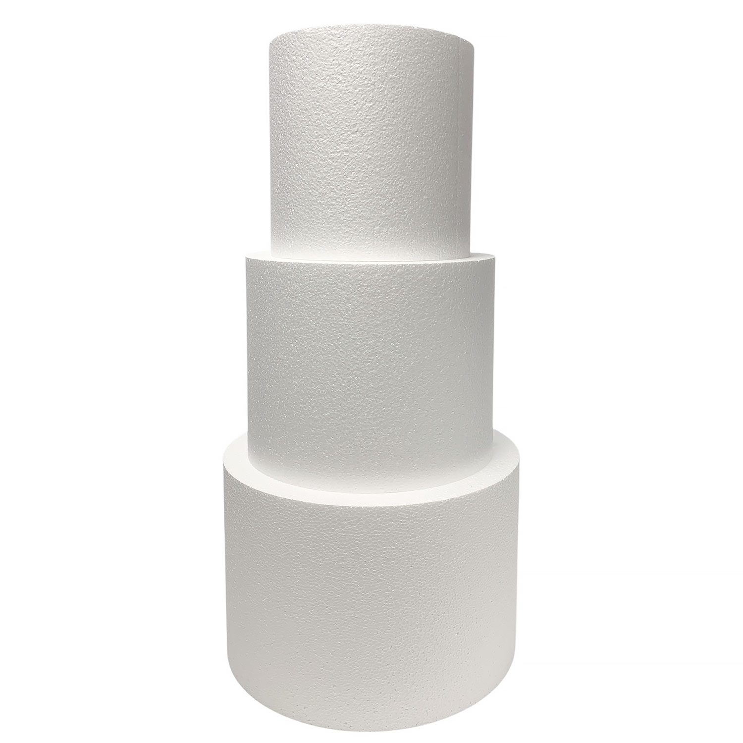 Round Styrofoam Cake Dummies | Height: 8"