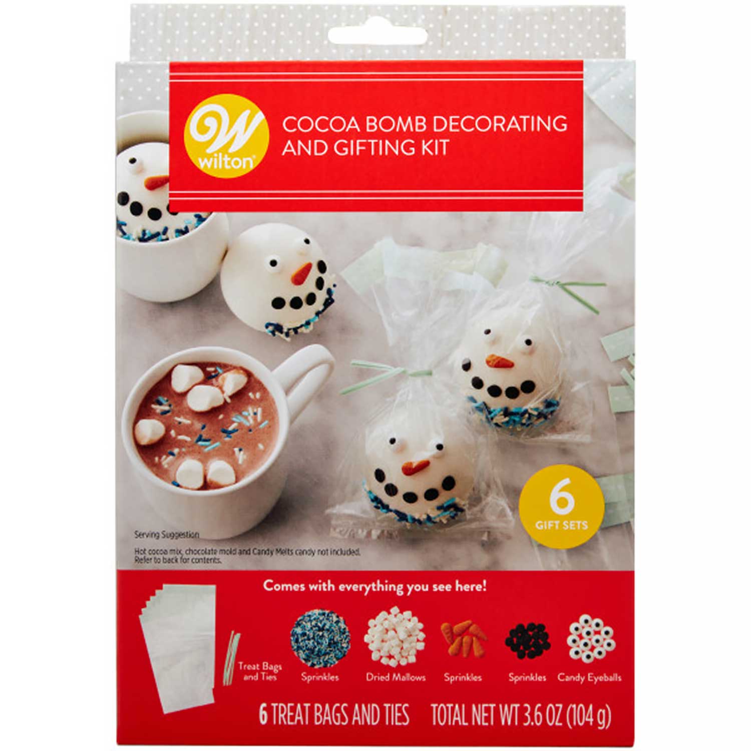 Snowman Hot Cocoa Bomb Gift Kit
