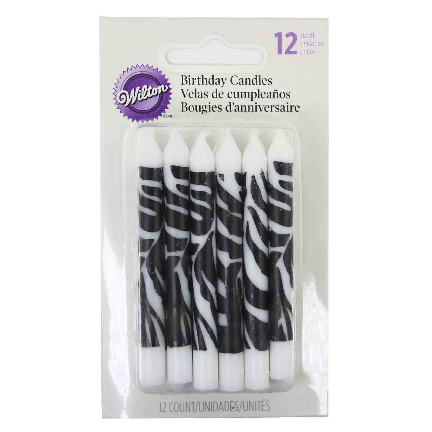 Zebra Print Candles