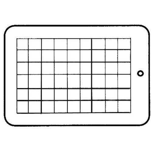 12 x 18" 54 Piece K & S QuikPress Cake Divider 352220 Country