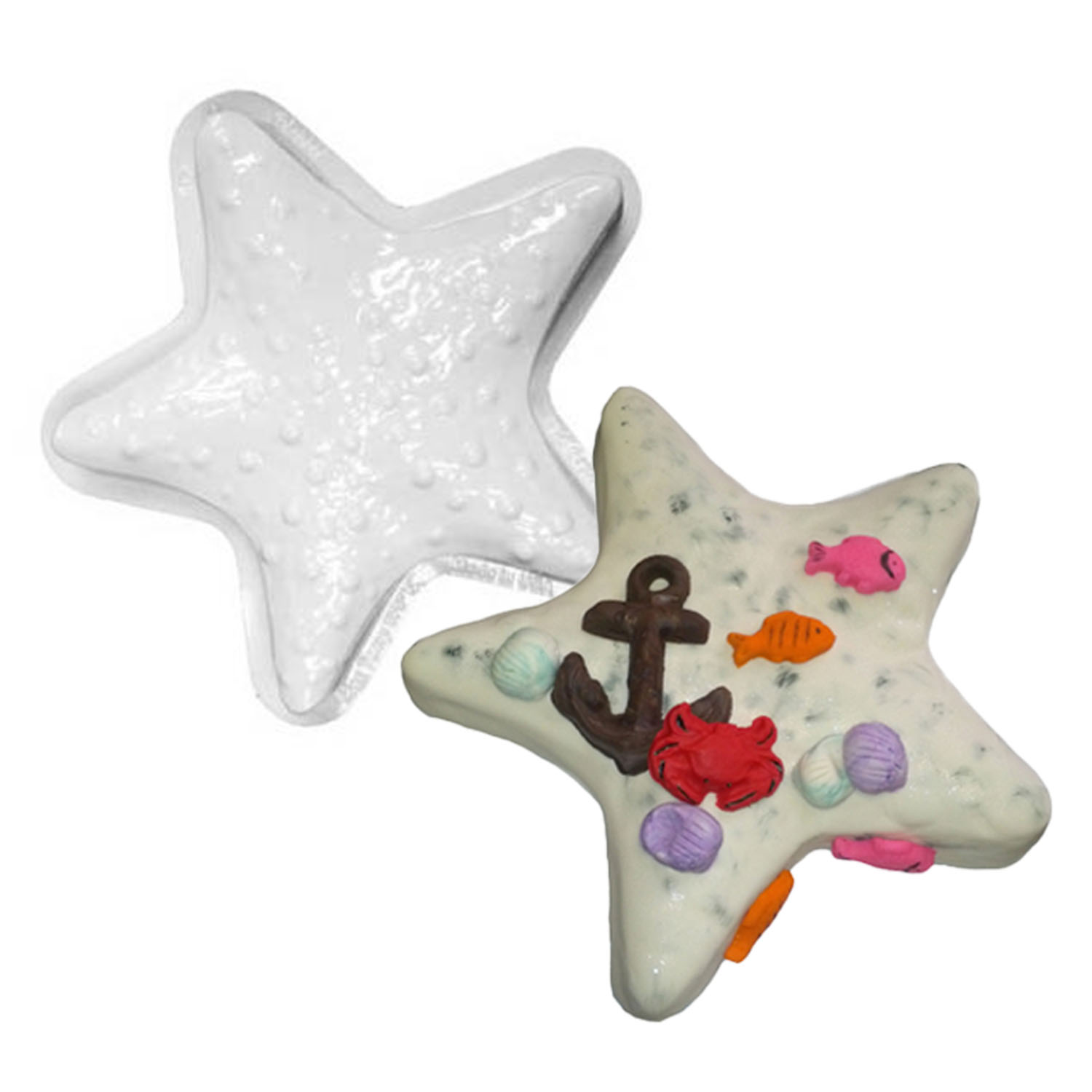 Starfish Pantastic Plastic Cake Pan 499027 Country Kitchen SweetArt