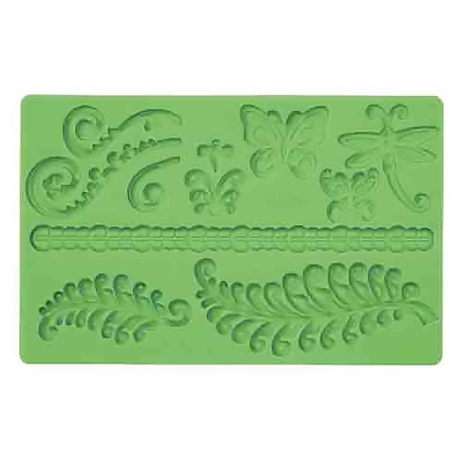 Fern and Butterfly Silicone Mold