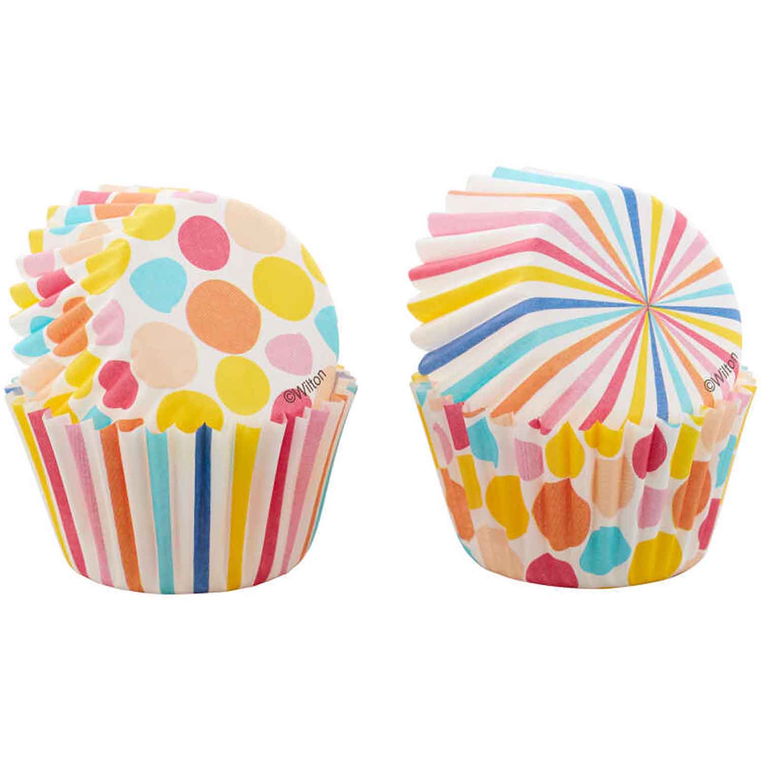 Dots and Stripes Mini Cupcake Liners