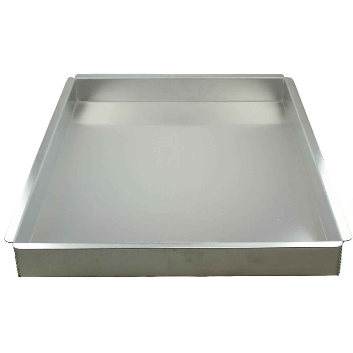 Baker's Mark Half Size NSF 20 Gauge 13 x 18 Open Bead Rim Stainless Steel  Bun Pan / Sheet Pan