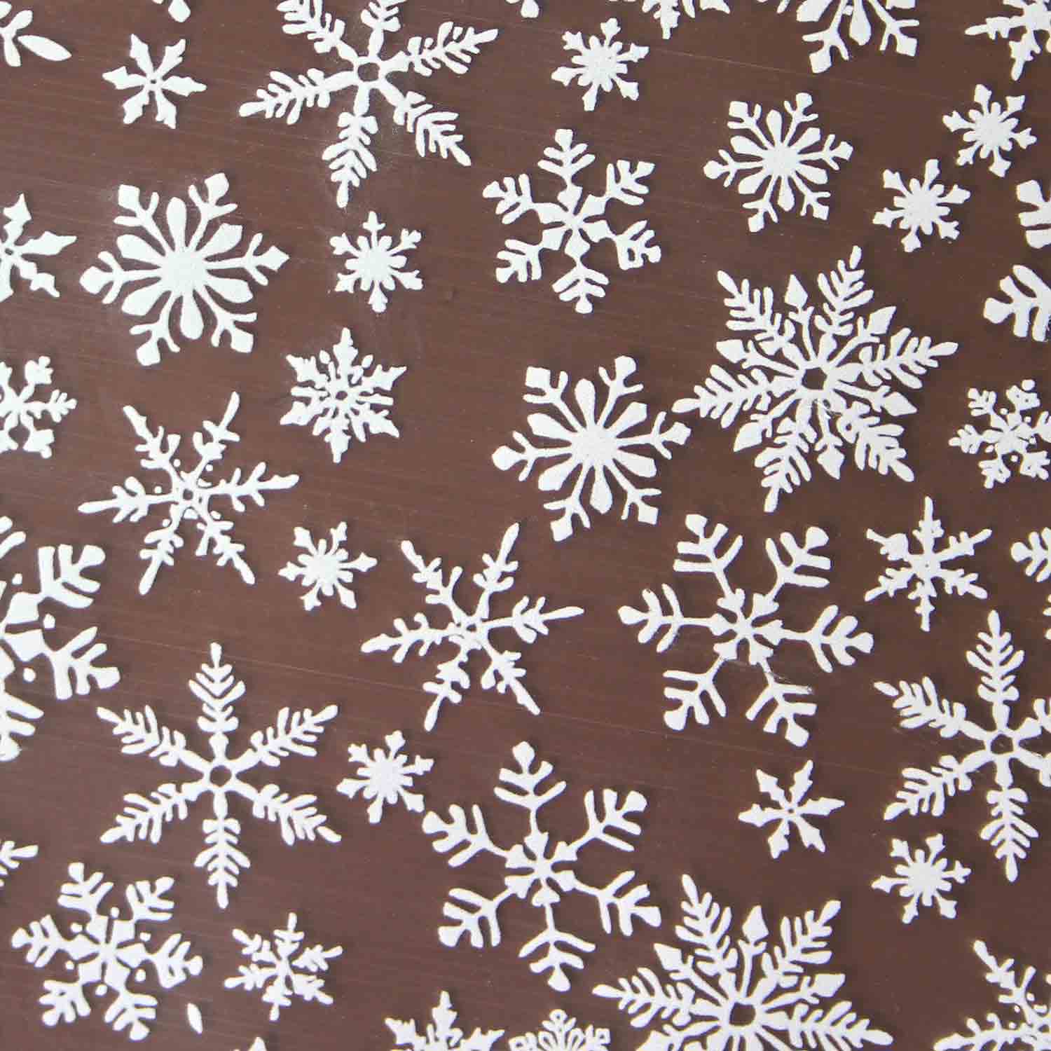 Snowflake Chocolate Transfer Sheet