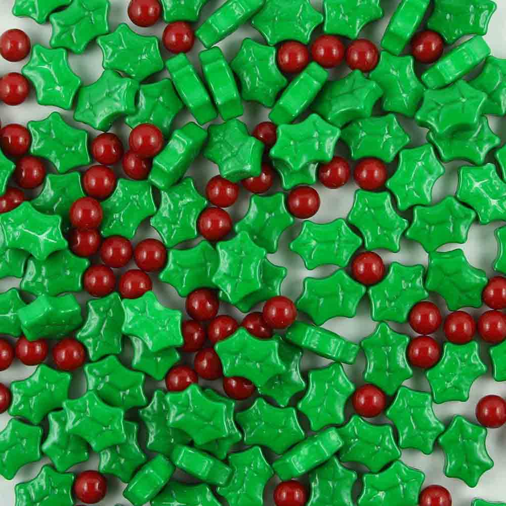 Holly & Berries Candy Shapes 78232028 Country Kitchen SweetArt