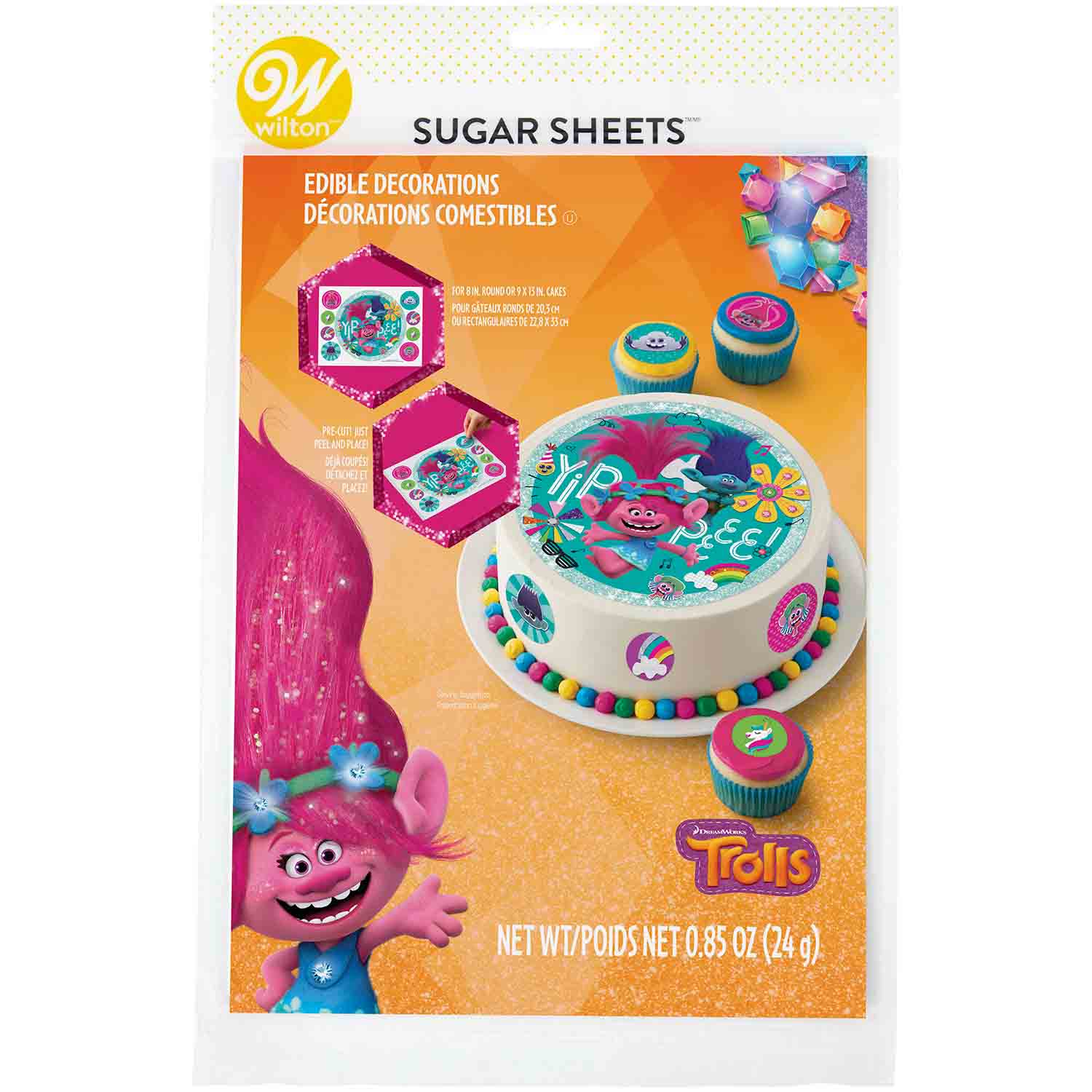 Trolls Sugar Sheets 703 0014 Country Kitchen Sweetart
