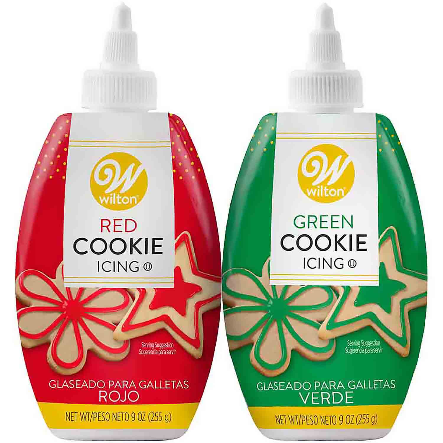 Red and Green Cookie Icing Set