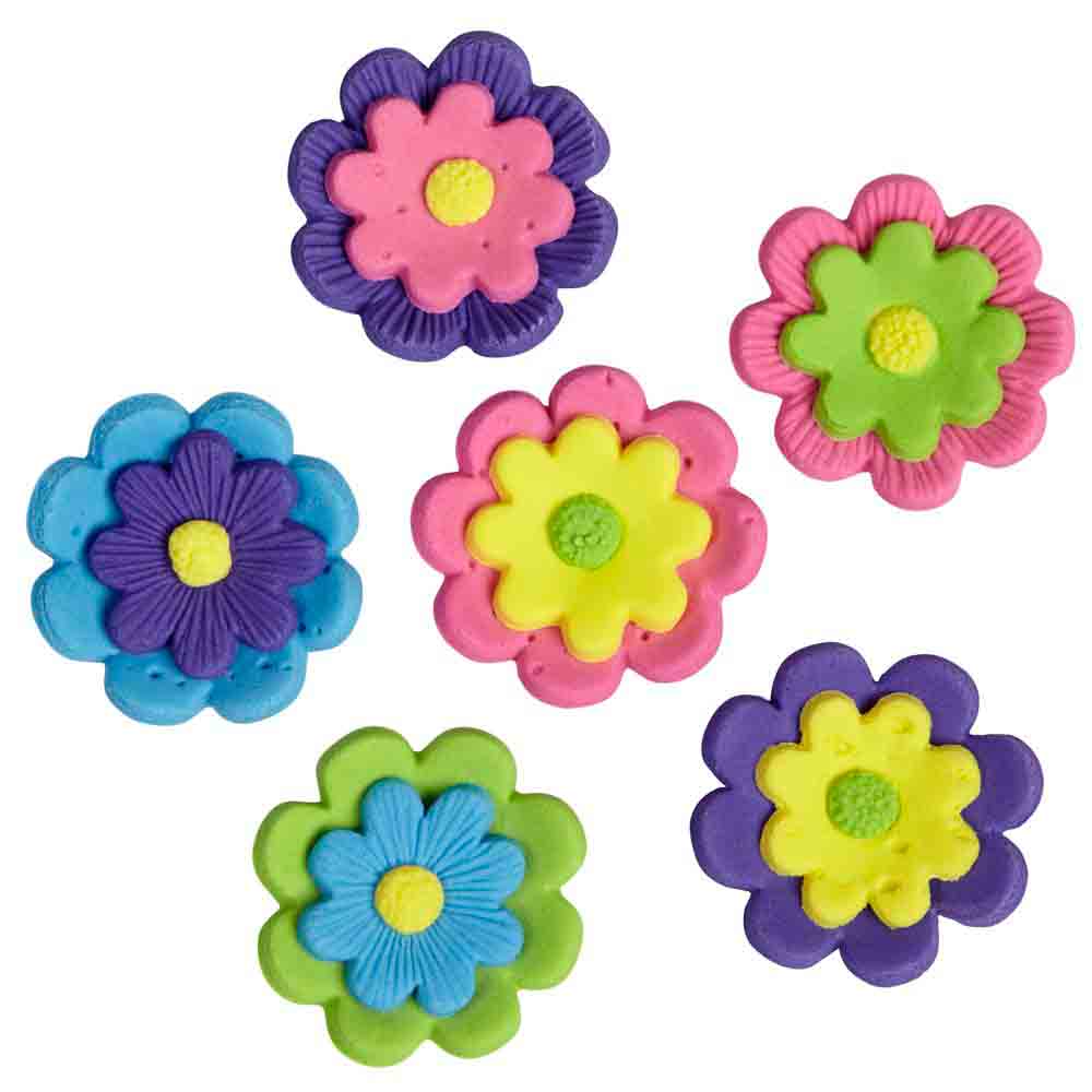 Multi Flower Icing Decorations 7101494 Country Kitchen SweetArt