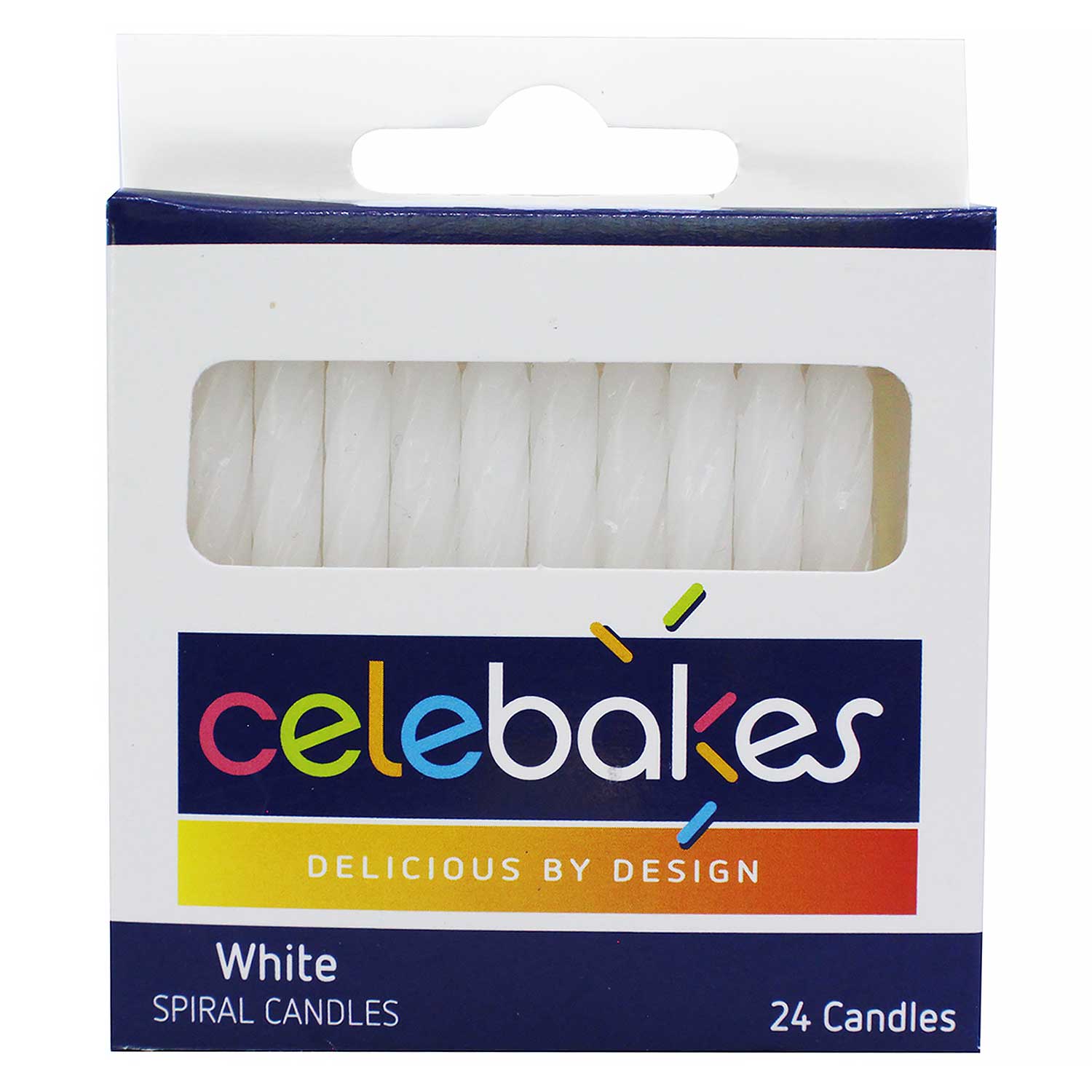 White Spiral Candles