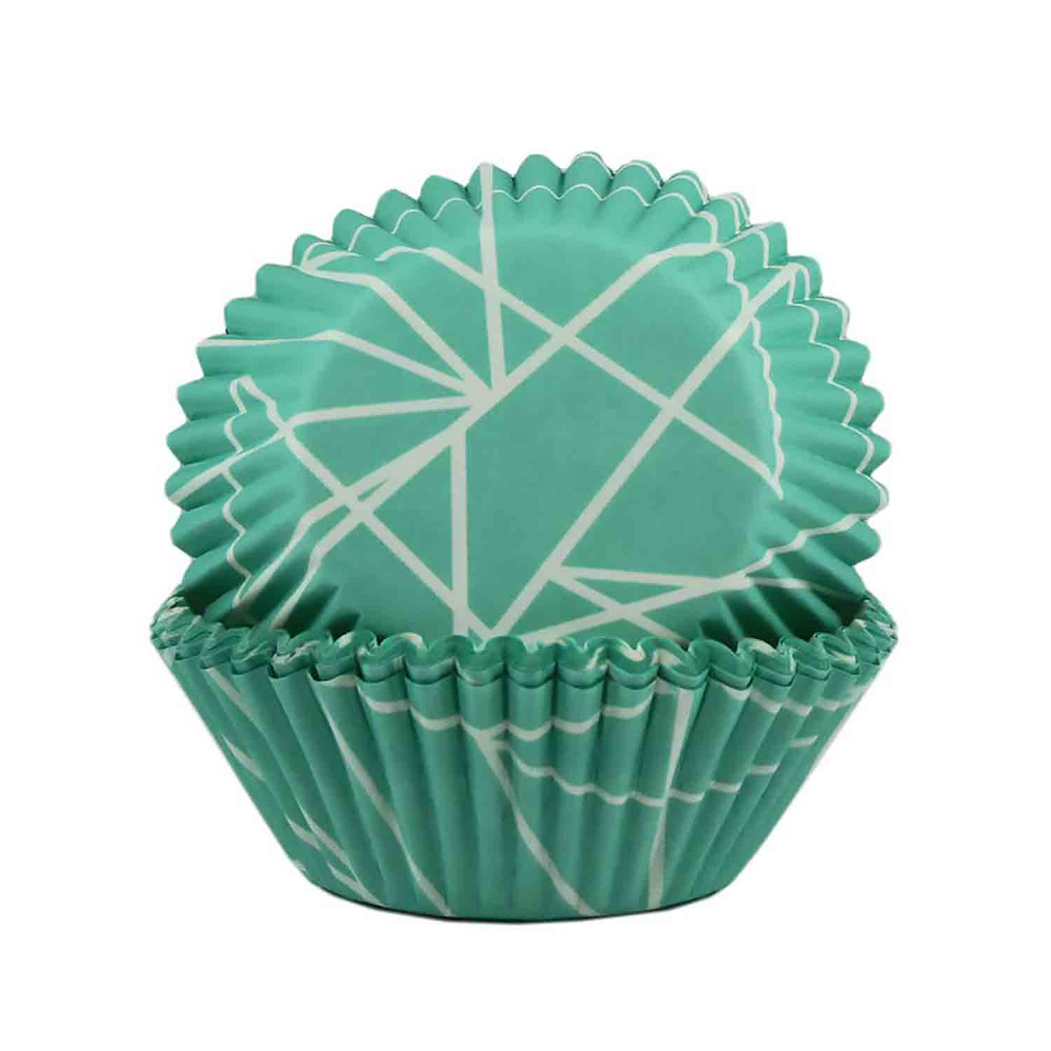 Teal Triangle Tangle Standard Baking Cups 7500204 Country Kitchen