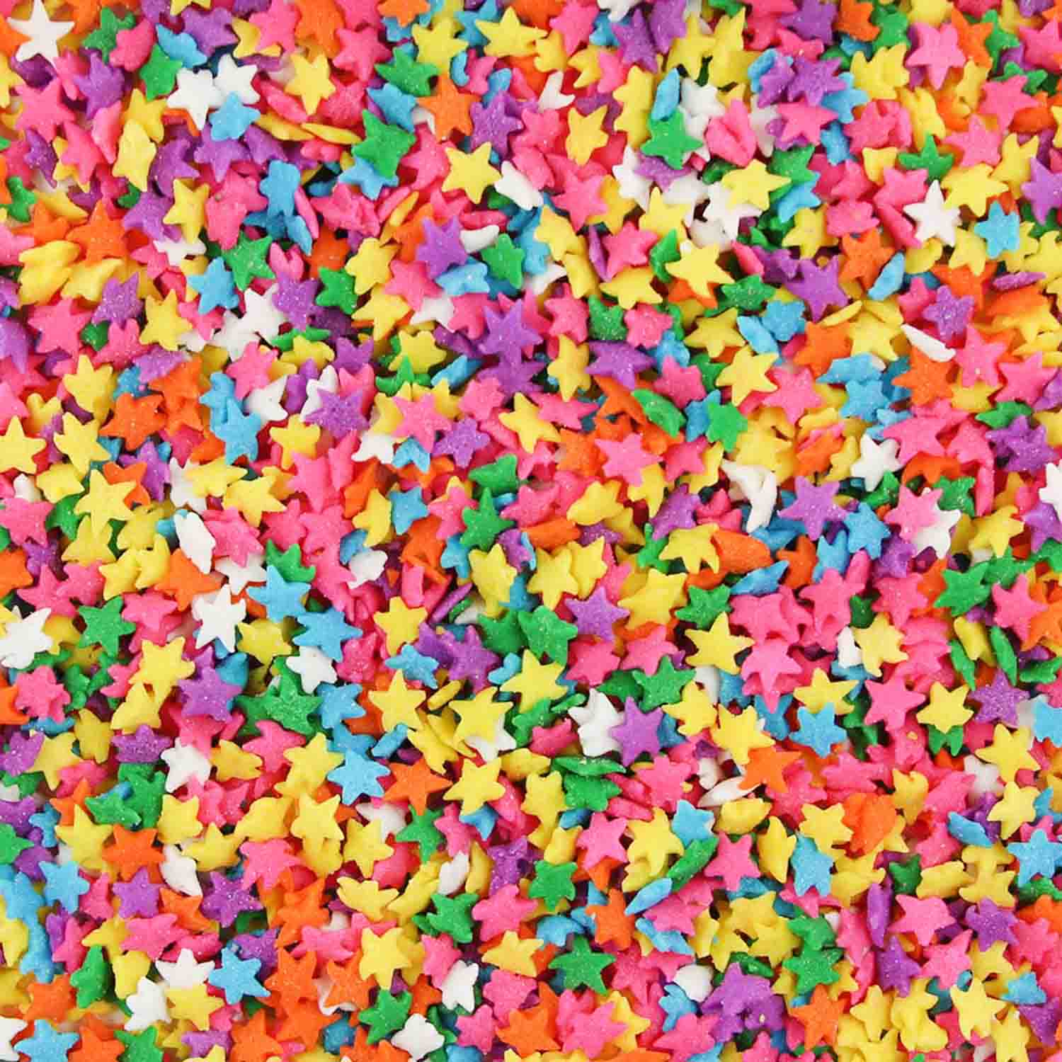 Colorful Star Glitter Fun Food Sprinkles© by Never Forgotten Designs