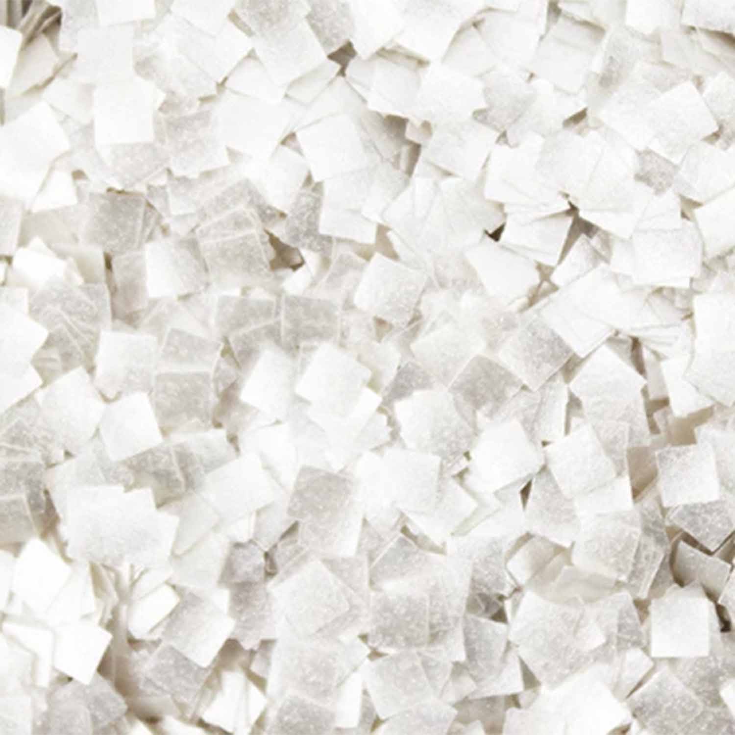 White Squares Edible Glitter