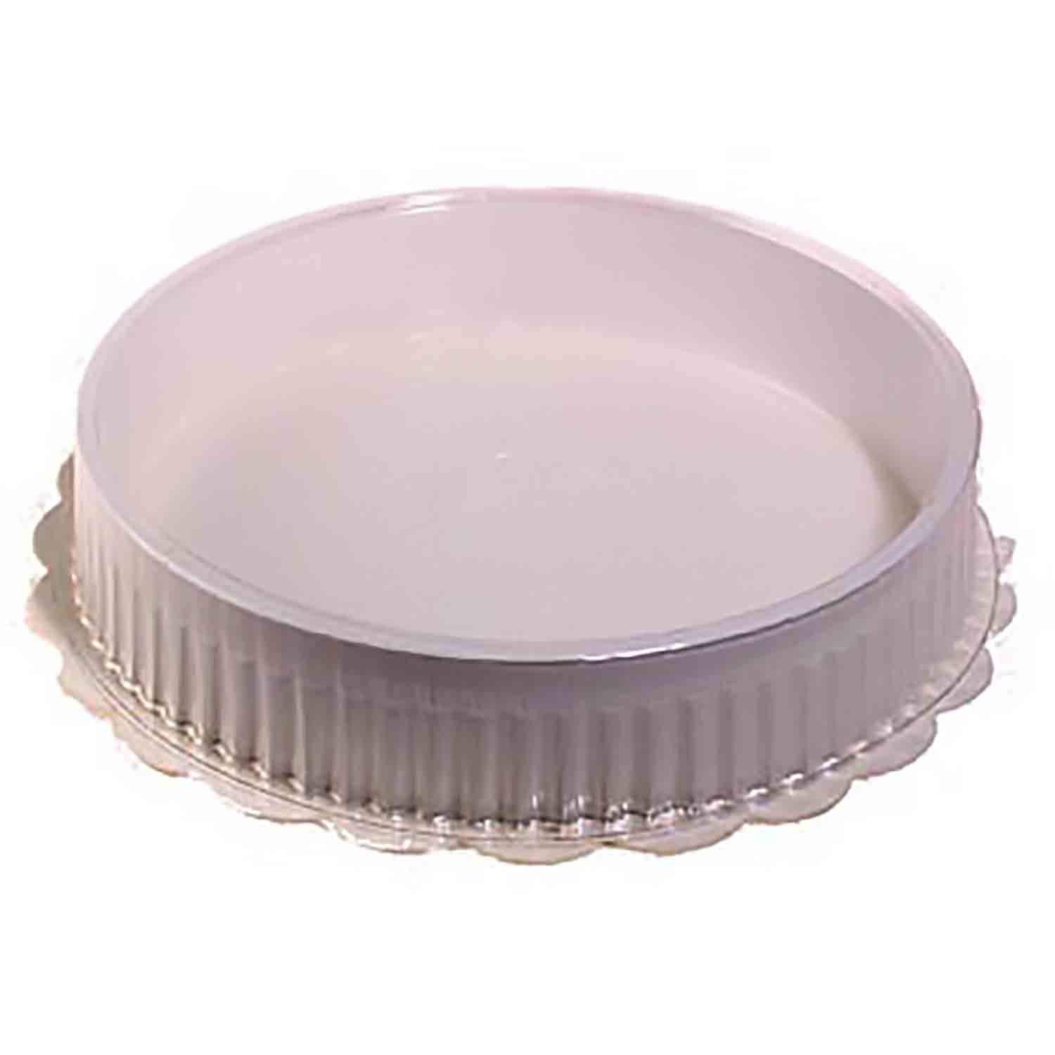 1/2 lb Round White Candy Box with Clear Lid