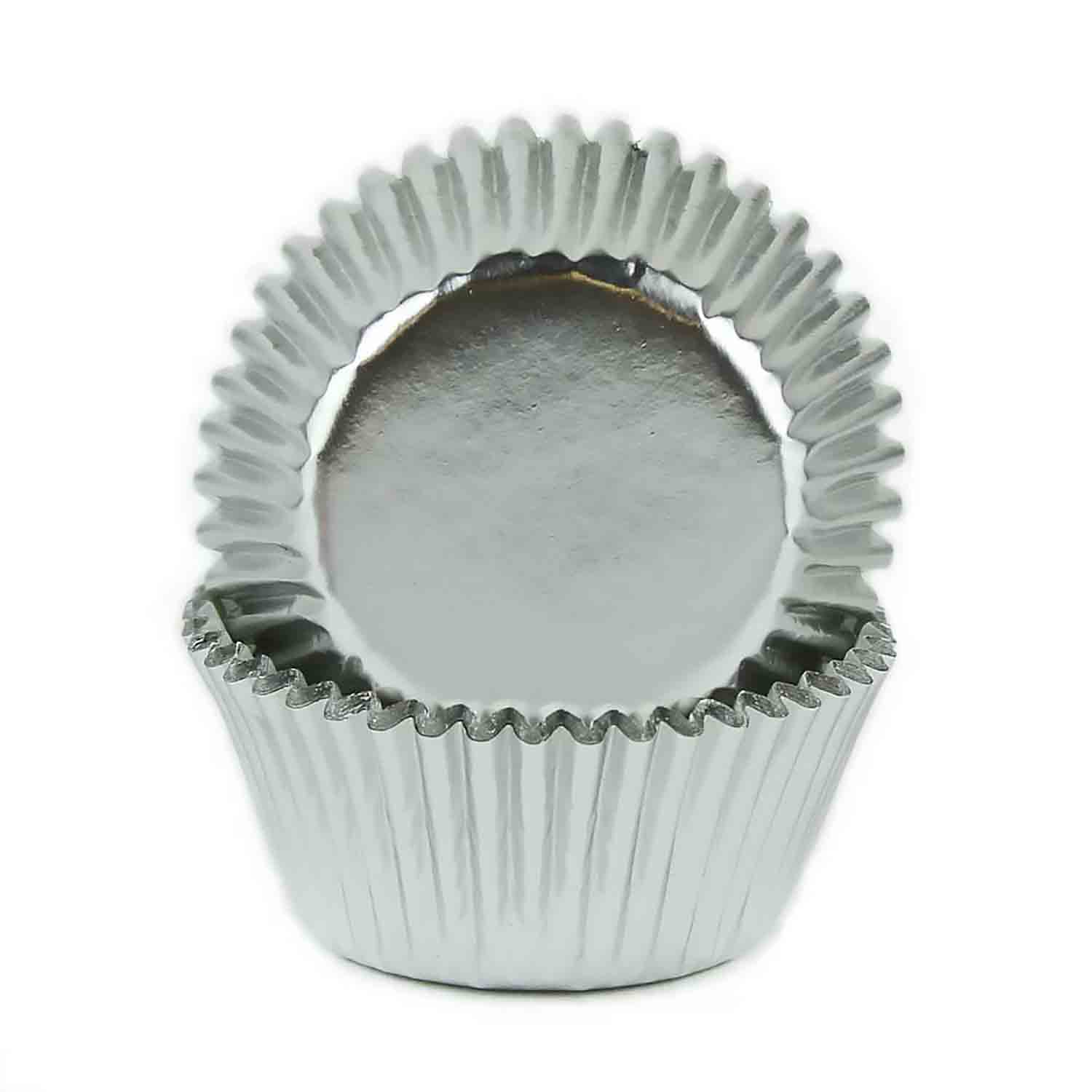Silver Foil Mini Baking Cups / 6 Candy Cup 8530010P Country