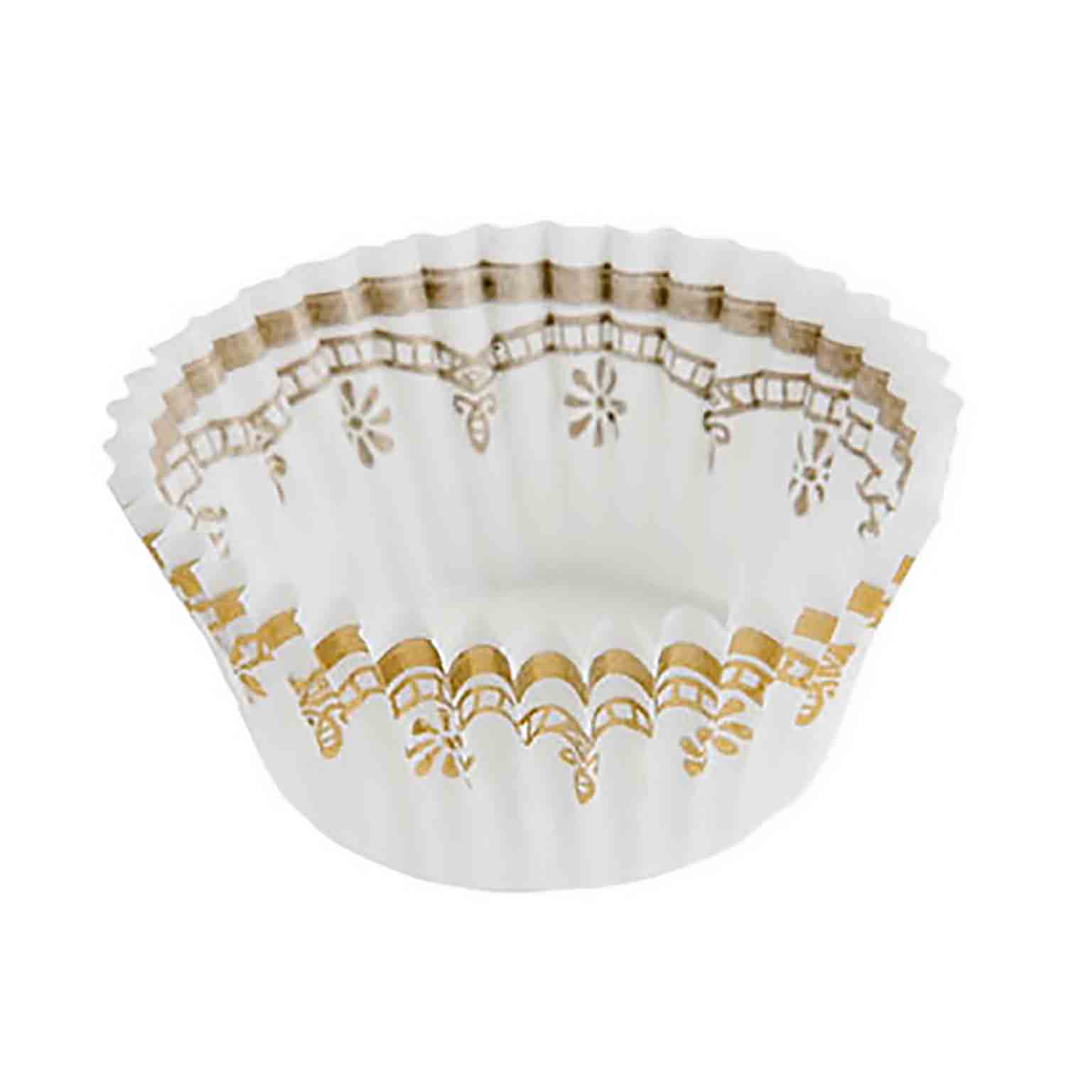Candy Cup - White with Gold Accents