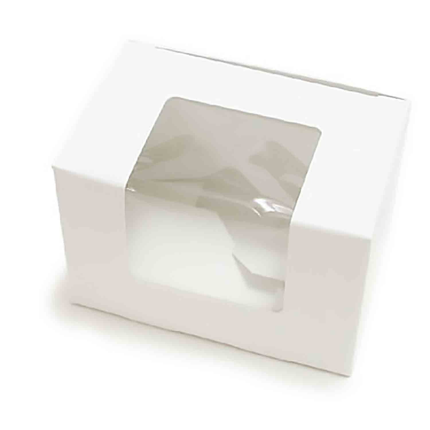 1/2 lb White Egg Candy Box with Window