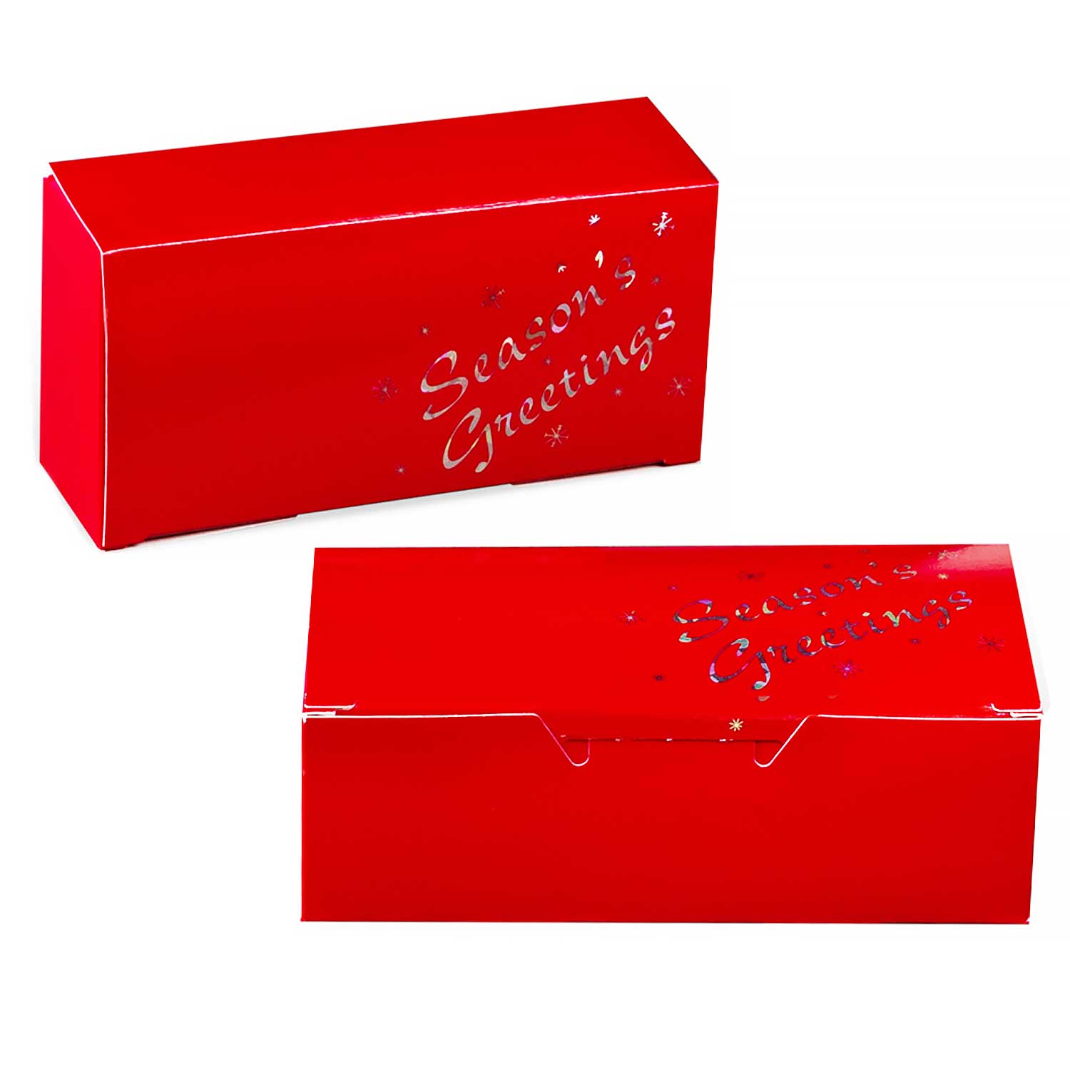 1 1/2 lb Red Season's Greetings Candy Box