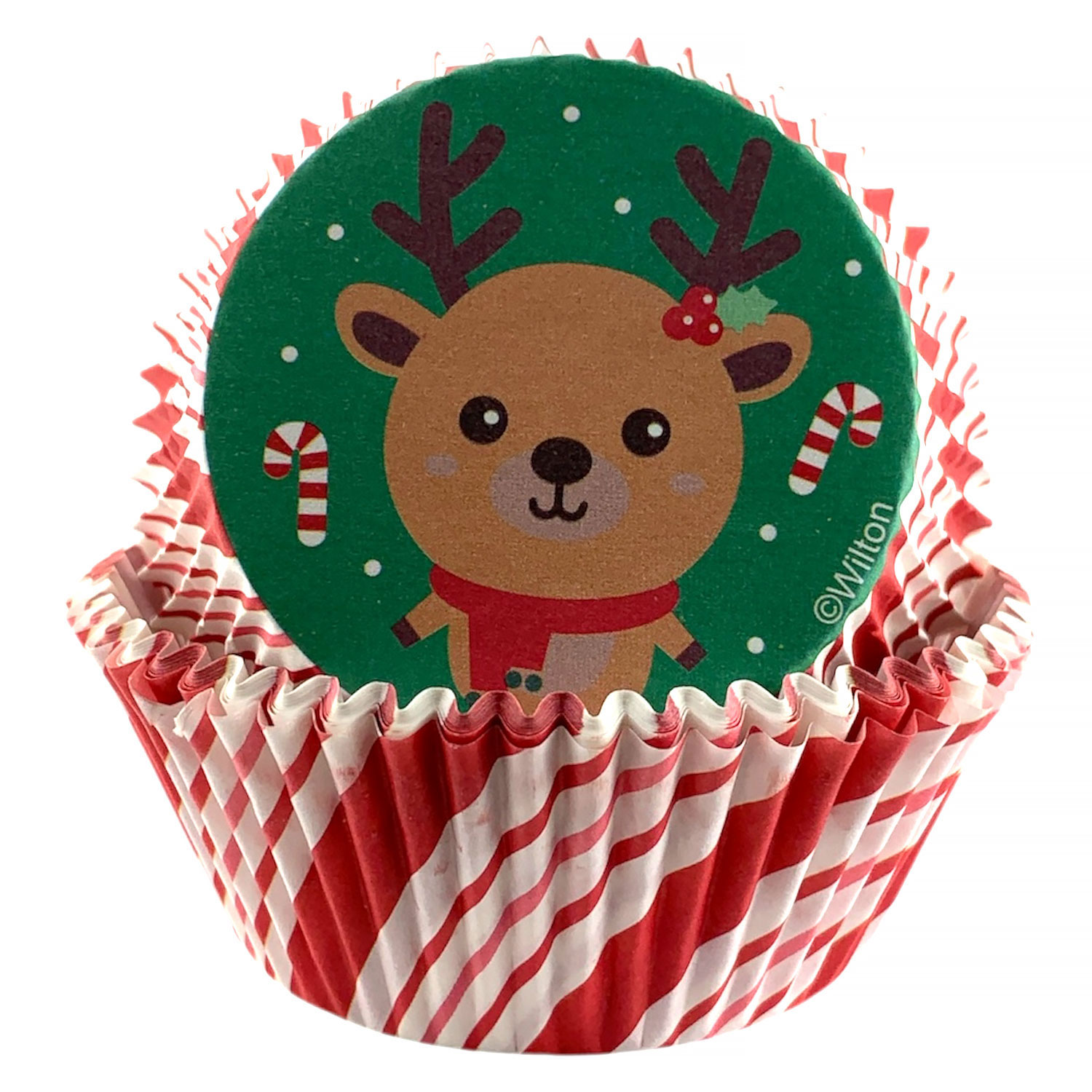 Peppermint Reindeer Cupcake Liners