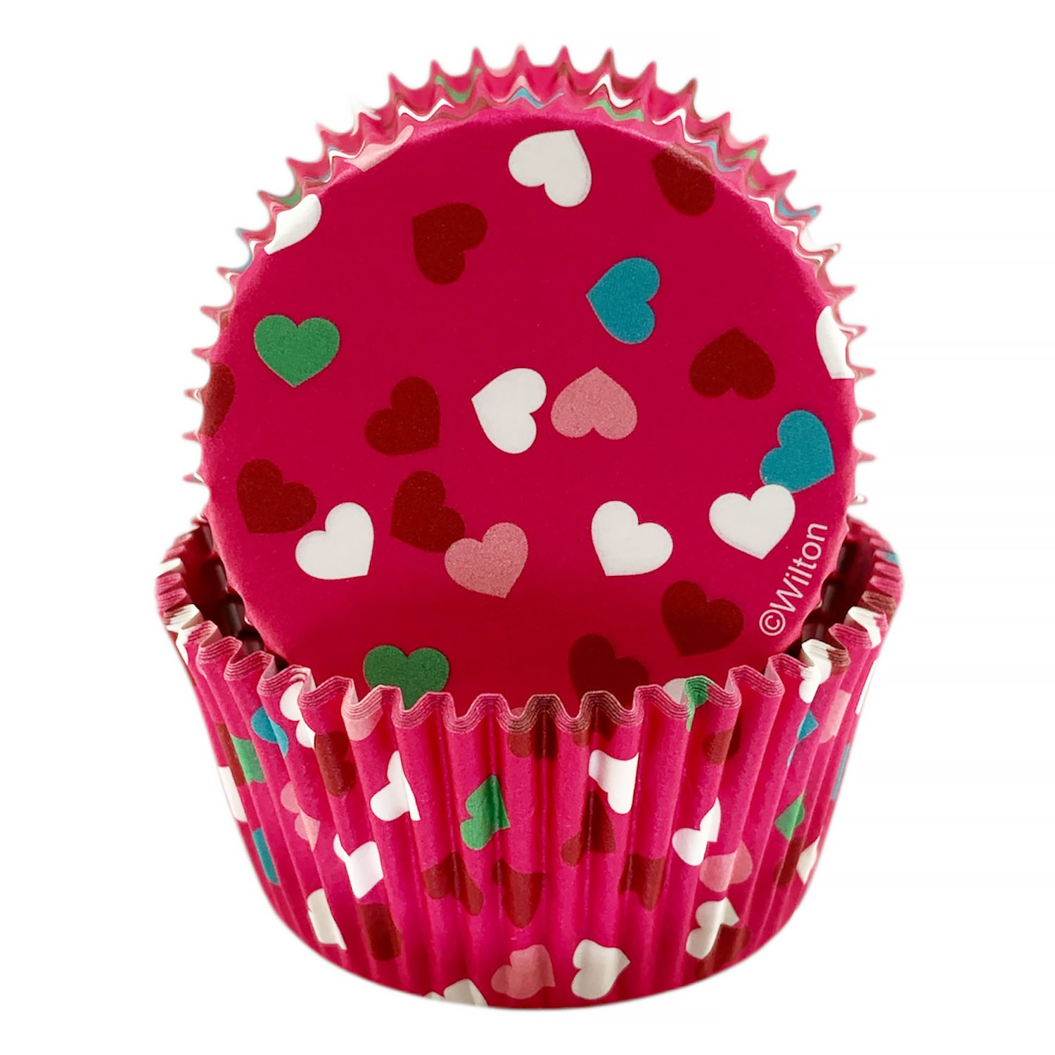 Scattered Hearts Cupcake Liners