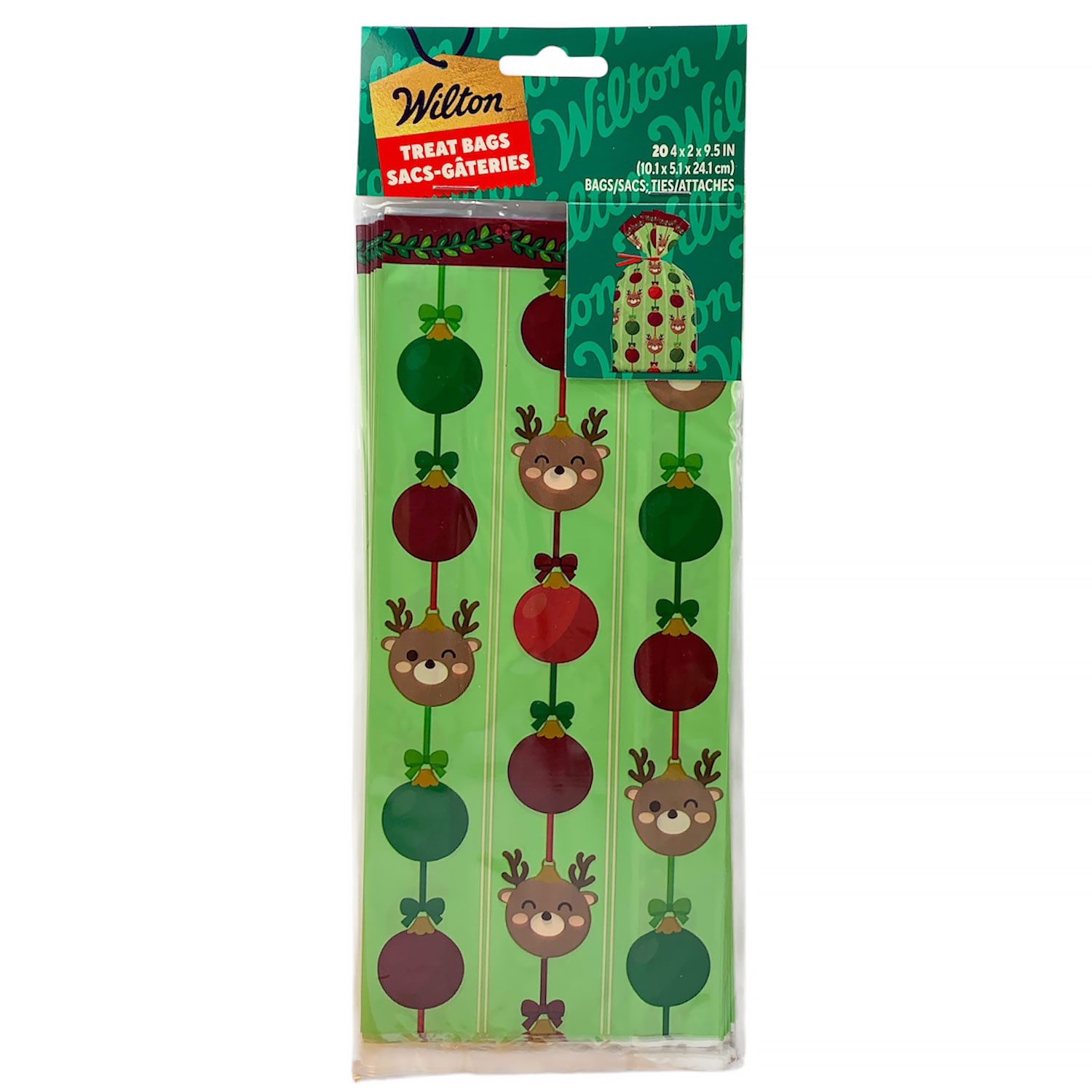 Reindeer Ornaments Treat Bags