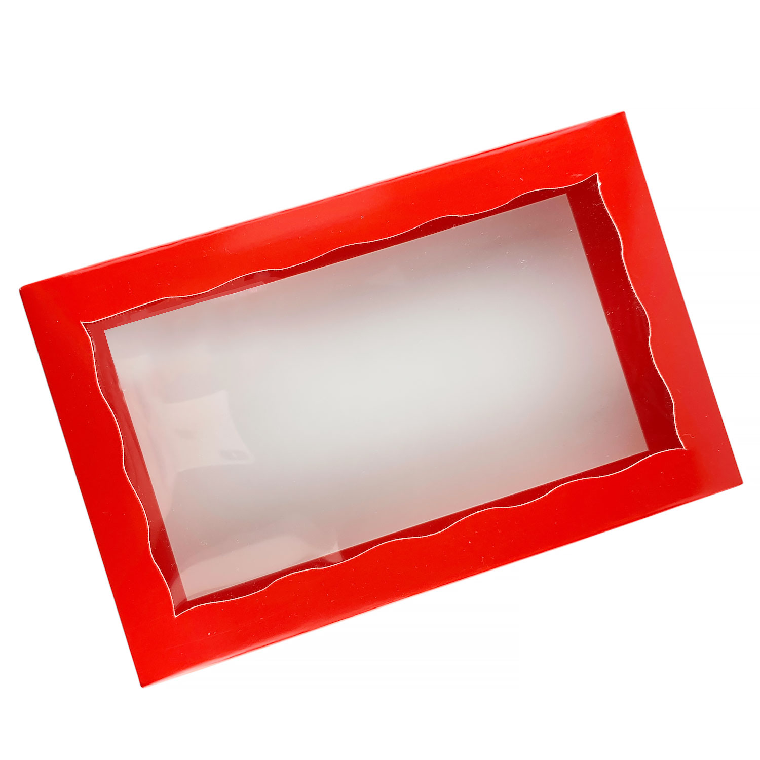 1 lb Red Candyes Box with Window