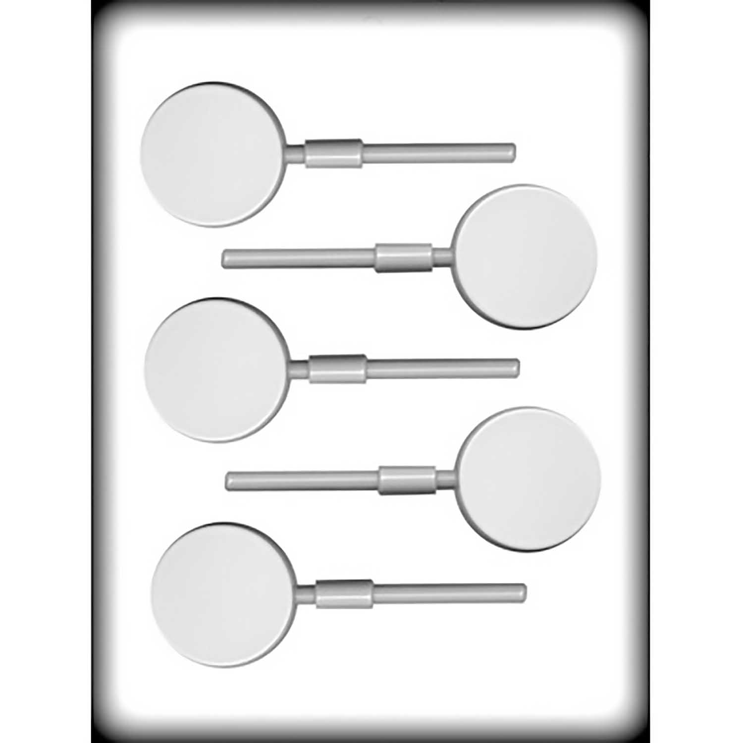 2 1/8" Round Cookie & Hard Candy Sucker Mold