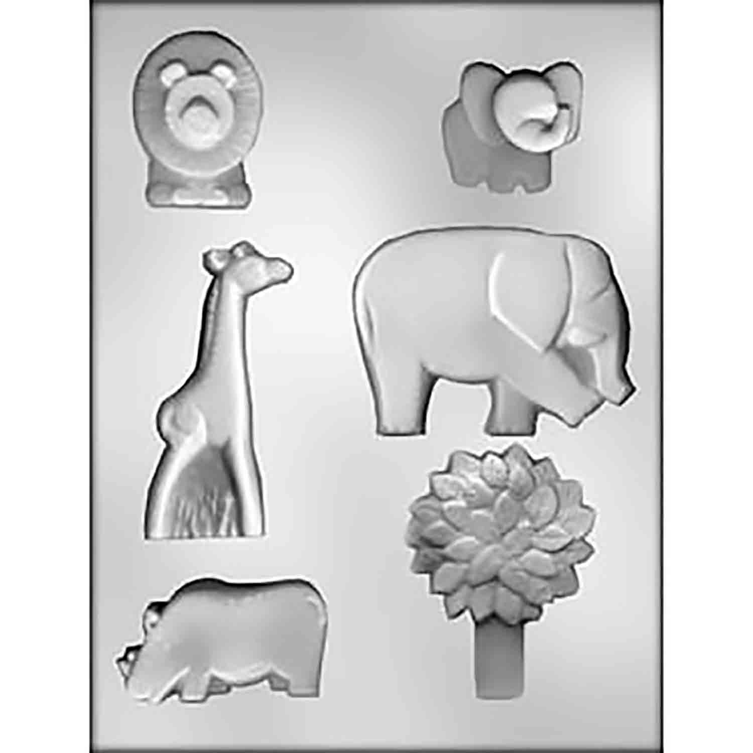 Jungle Animals Chocolate Mold