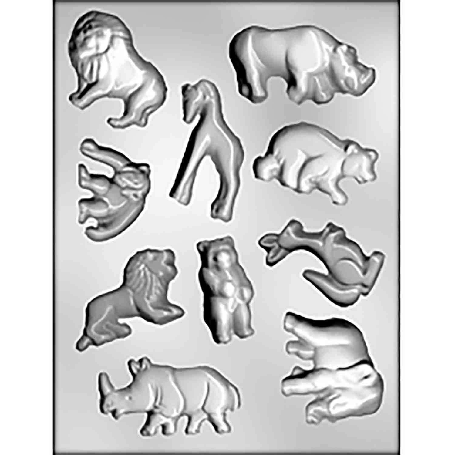 Zoo Animals Chocolate Mold