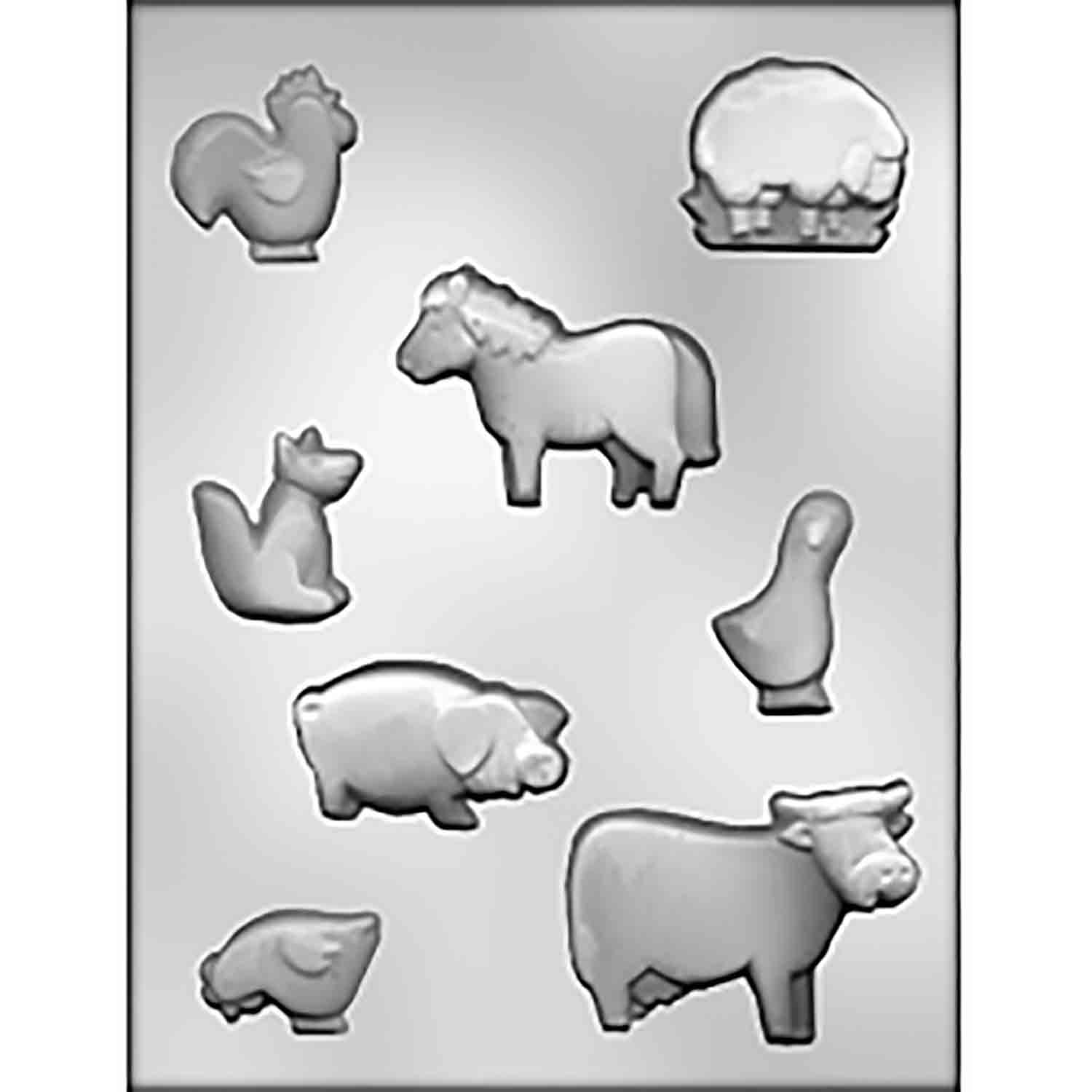 Farm Animals Chocolate Mold